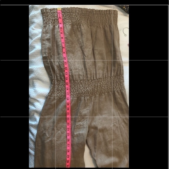 Young, Fabulous & Broke Strapless Linen Jumpsuit - Picture 13 of 16